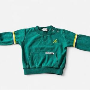 Vintage Green Health-Tex Long Sleeve 12 Month Shirt/Sweater